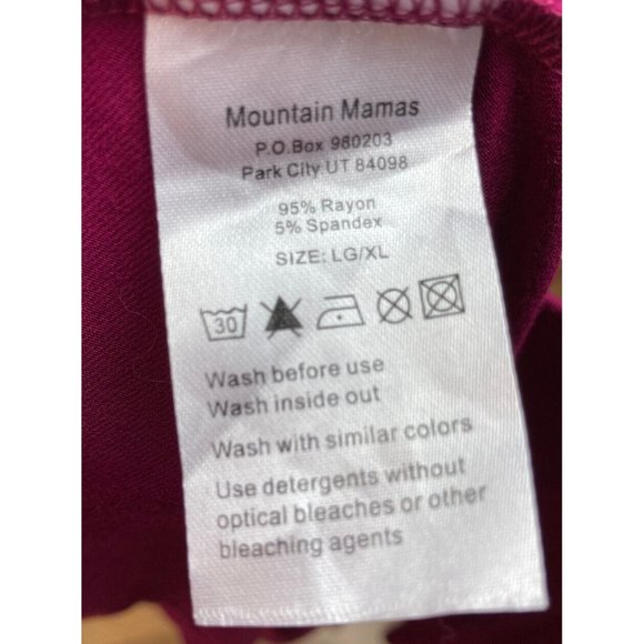 -New Mountain Mama Bell Sleeve Tunic Top Womens LG XL Burgundy Pullover Soft NWT - Picture 6 of 6